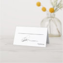 Search for name setting wedding place cards Black and white