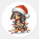 Search for christmas dachshund stickers Xmas