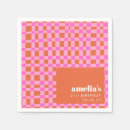 Search for checkerboard napkins Unique