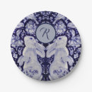 Search for easter bunny plates Blue and white