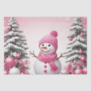 Search for pink christmas tissue paper Snowman