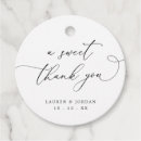 Search for thank you wedding favor tags Modern elegant