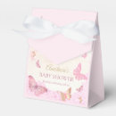 Search for butterfly favor boxes Pink and gold
