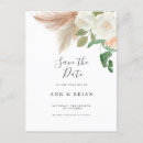 Search for pampas grass save the dates Boho floral