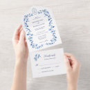 Search for toile wedding invitations Blue and white