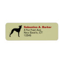 Search for greyhound return address labels Silhouette