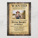 Search for wanted birthday invitations Cowgirl