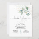 Search for by mail bridal shower invitations Eucalyptus