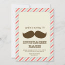 Search for mustache birthday invitations Party