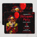 Search for scary clown invitations Horror