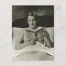 Search for woman reading book postcards Indoors