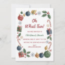 Search for oh what fun holiday invitations Red