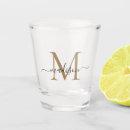 Search for monogram shot glasses Elegant