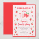 Search for strawberry birthday invitations Watercolor strawberries