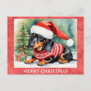 Search for dog christmas postcards Vintage