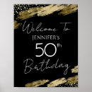 Search for 50th birthday posters Black