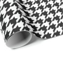 Search for houndstooth wrapping paper Black and white pattern
