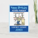 Search for carpenter birthday cards Joiner
