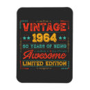 Search for 60th birthday save the date magnets 60 years old