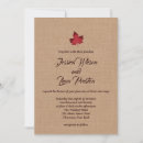 Search for maple leaf wedding invitations Vintage