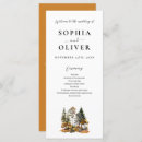 Search for autumn wedding programs Watercolor