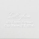 Search for embossed return address Couple