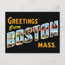 Search for vintage boston postcards United states
