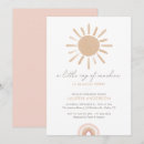 Search for ray of sunshine invitations Pink