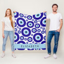 Search for greek key pattern blankets Evil eye pattern