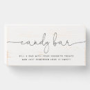 Search for candy bar weddings black and white