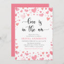 Search for love is sweet bridal shower invitations Bride