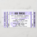 Search for one rocks 1st birthday invitations Rock and roll