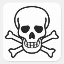 Search for crossbones square stickers skeleton