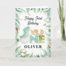 Search for wild one birthday cards Boy first