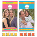 Search for pink cornhole sets Boys v girls