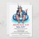 Search for memorial day invitations Red white blue