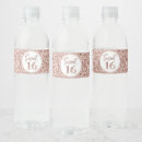 Search for rose gold water bottle labels Party