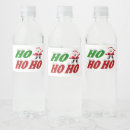 Search for christmas water bottle labels Red