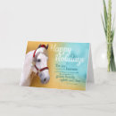 Search for equine holiday cards Santa