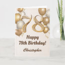 Search for 78th birthday cards Seventy eighth birthday