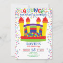 Search for bounce house party invitations Colorful