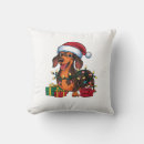 Search for dachshund christmas pillows Puppy