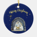 Search for blue angel ornaments Nativity