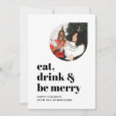 Search for eat drink and be merry cards Minimalist