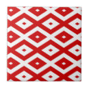 Search for red and white pattern tiles Diamond