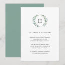 Search for rustic wedding announcement cards Greenery