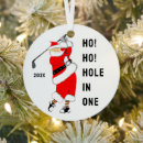 Search for hole in one ornaments Golfer