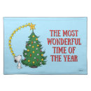 Search for funny christmas placemats Snoopy