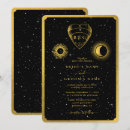 Search for moon and stars wedding invitations Gothic