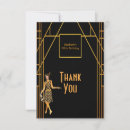 Search for art deco thank you cards Gold